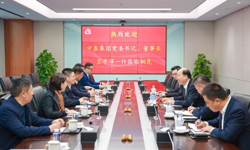 新疆中泰集團黨委書記、董事長王平洋參訪桐昆