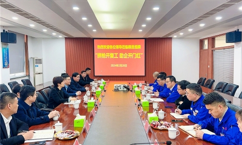 拼搶開復(fù)工?助推開門紅丨湖州市副市長、長興縣委書記石一婷率縣四套班子蒞臨桐昆恒騰調(diào)研