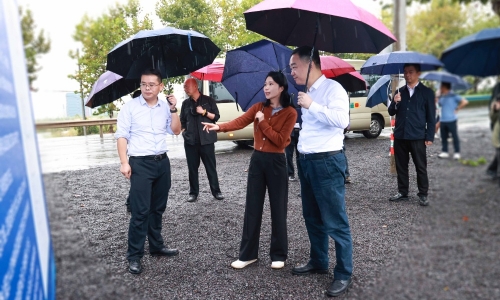 嘉興市委常委、常務副市長顏海榮蒞臨桐昆項目地調研